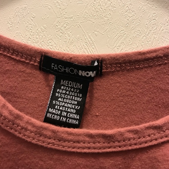 purple cropped shirt - Picture 3 of 3